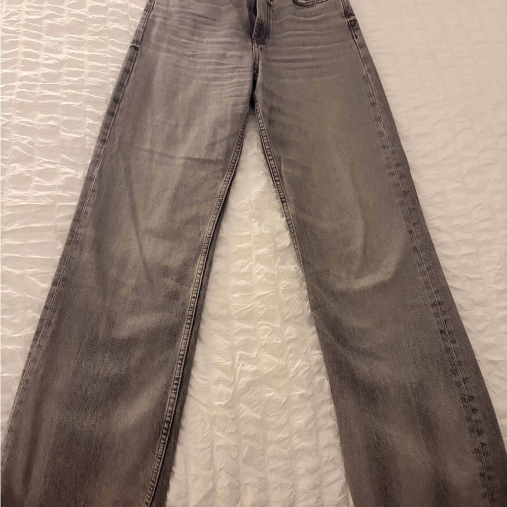 Zara Women's Gray Flare Jeans